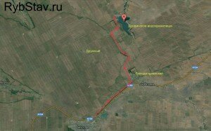 карта 1 Ипатово - Дундинское водохранилище